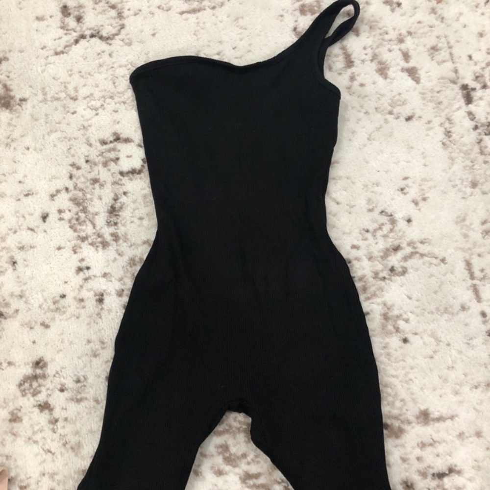 Naked wardrobe black shorts romper